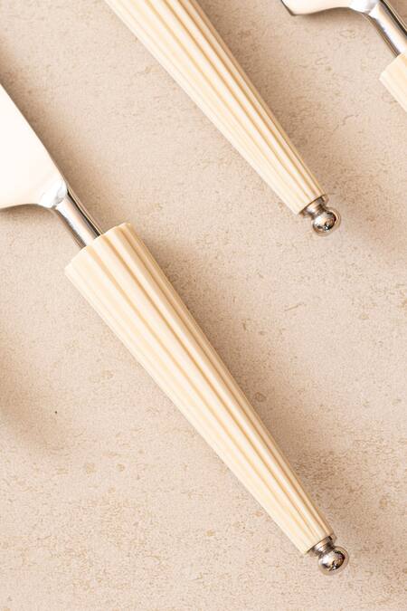 The Decor Remedy_Silver Brass Alloy Purpose Knives Of 6_Online_at_Aza_Fashions