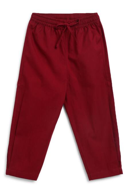 Buy_Tiber Taber_Blue Cotton Embroidery Geometric Bloom Print Kurta With Pant