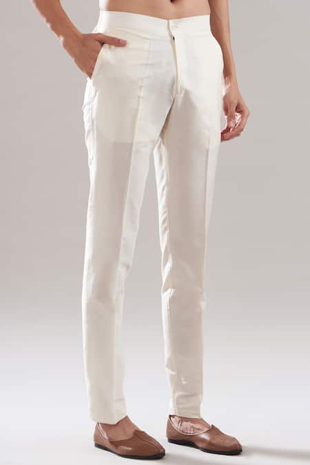 Asuka Beige Tussar Embroidery Dori Kurta And Pyjama Set Online at Aza Fashions Asuka_Beige Tussar Embroidery Dori Kurta And Pyjama Set _Online_at_Aza_Fashions