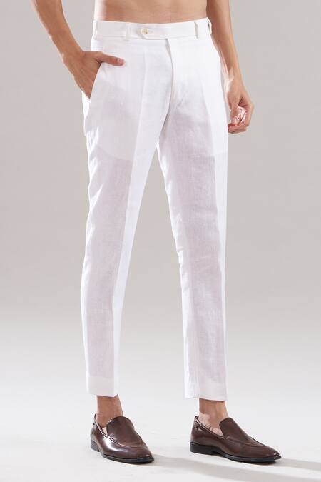 Buy_Asuka_Blue Cotton Plain Blazer And Trouser Set _Online_at_Aza_Fashions
