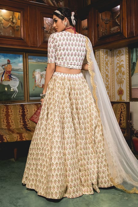 Gulabo Jaipur Parveen Floral Print & Embroidered Lehenga Set 