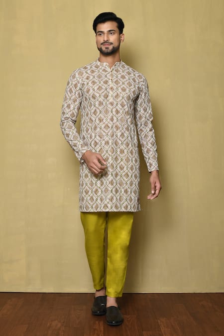 Aryavir Malhotra Mughal Print Kurta Set 