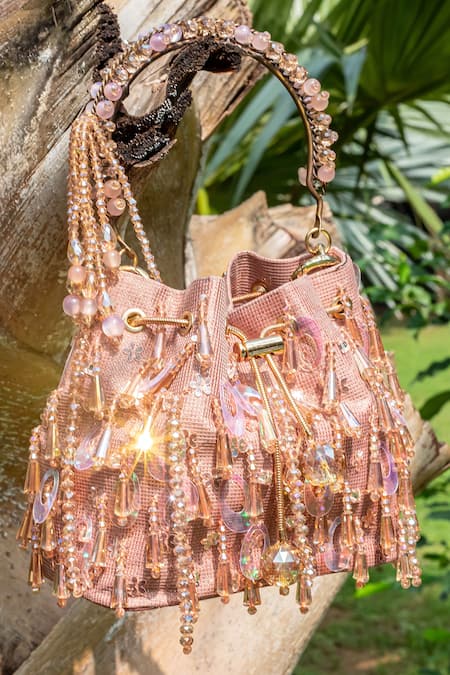 Bag Head Crystal Embellished Potli 