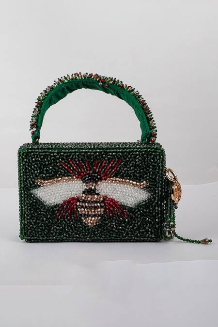 Bag Head Semi Precious Stone Embellished Bag 