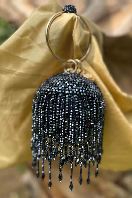 Bag Head Crystal Embellished Sphere Bag 
