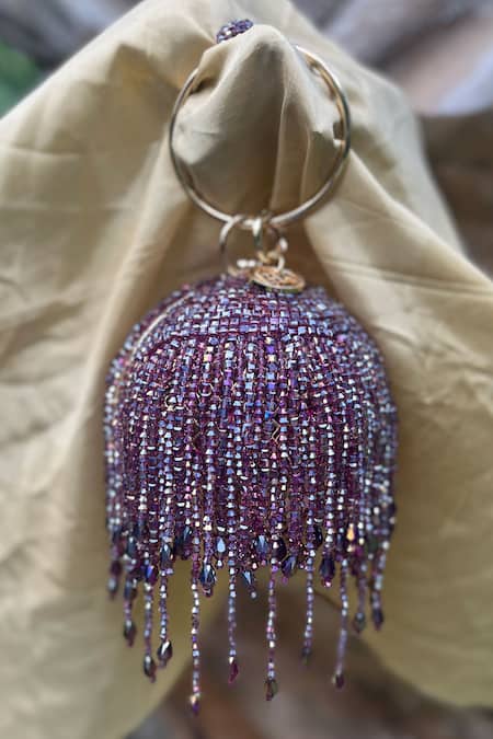 Bulk-buy Leb1248 Ladies Evening Party Crystal Stones Clutch Beaded Ball  Shaped Purse Pearl Diamond Bag price comparison