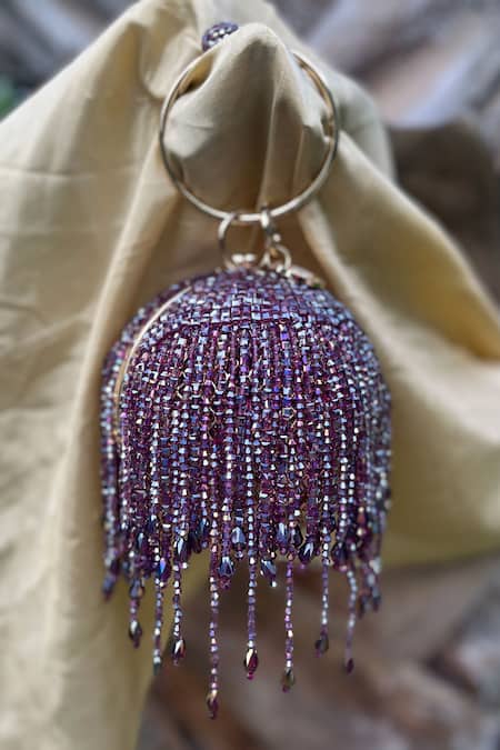 Bag Head Crystal Cluster Embellished Bag 