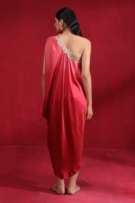 Ruh Clothing One Shoulder Draped Dress 