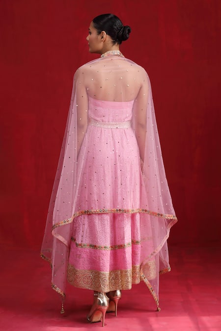 Ruh Clothing Chikankari Embroidered Anarkali Set 