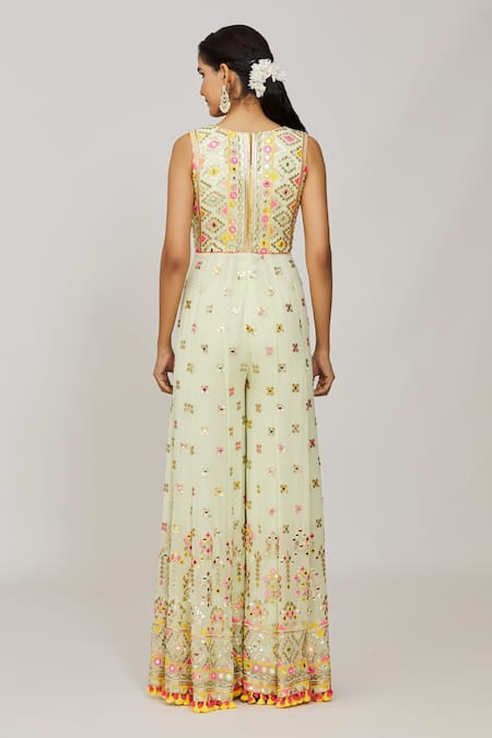 Gopi Vaid Rihanna Embroidered Jumpsuit 