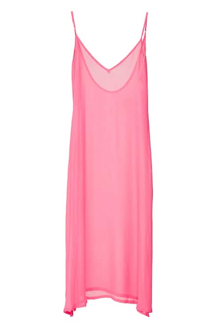 Shop_Gopi Vaid_Green Georgette Pom-poms, Tassels Miraan Scallop Embroidered Kaftan With Inner _Online_at_Aza_Fashions