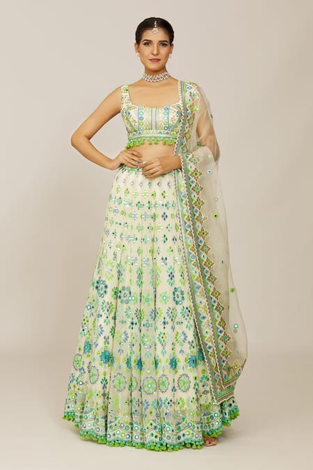 Gopi Vaid Aanya Mela Embellished Bridal Lehenga Set 