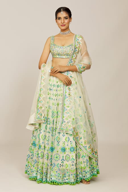 Gopi Vaid Shifa Mela Embroidered Bridal Lehenga Set 