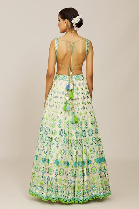 Gopi Vaid Shifa Mela Embroidered Bridal Lehenga Set 