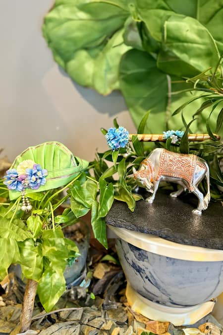 Buy_Rage Attire-Sweta Saria_Green Cotton, Silk Pearls Morpankh Work Kurta With Dhoti _Online_at_Aza_Fashions