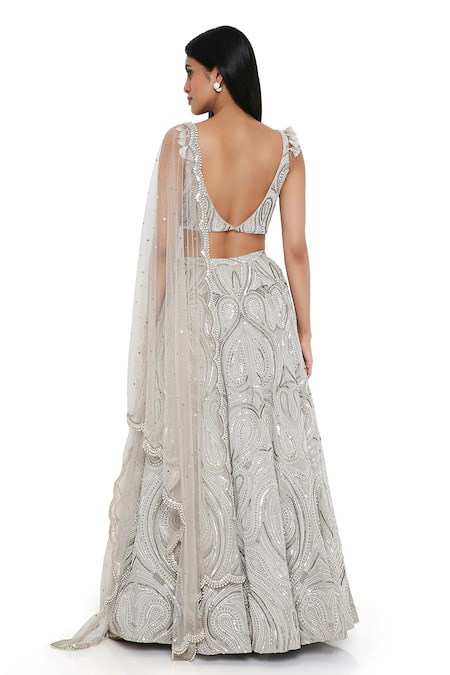 Payal Singhal Mukaish Work Bridal Lehenga Set 