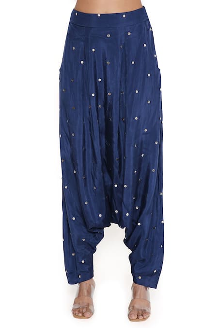 Payal Singhal_Pink Silk Embroidered Mukaish Round Kurta Salwar Set _at_Aza_Fashions