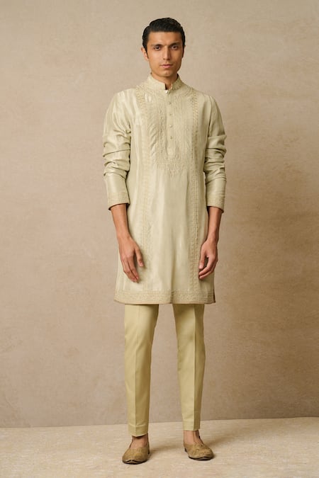 Tarun Tahiliani Aari Work Kurta With Trouser 