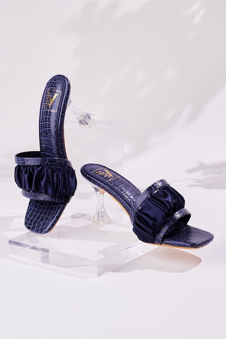 House Of Vian_Blue Ruffles Meghan Strap Heels _Online_at_Aza_Fashions