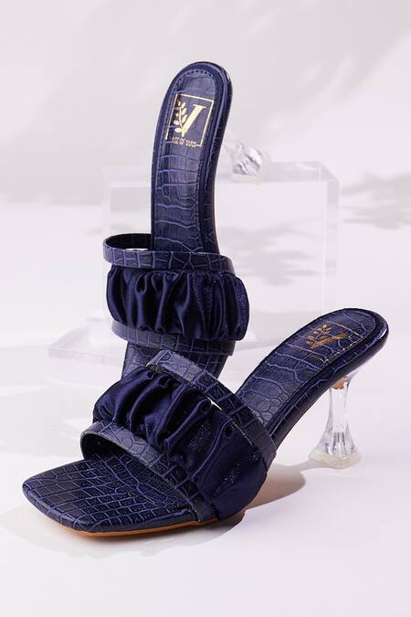 Shop_House Of Vian_Blue Ruffles Meghan Strap Heels _Online_at_Aza_Fashions