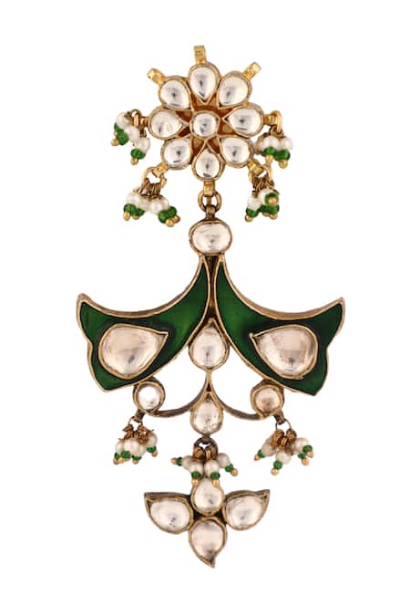 Riana Jewellery Floral Pattern Embellished Brooch 