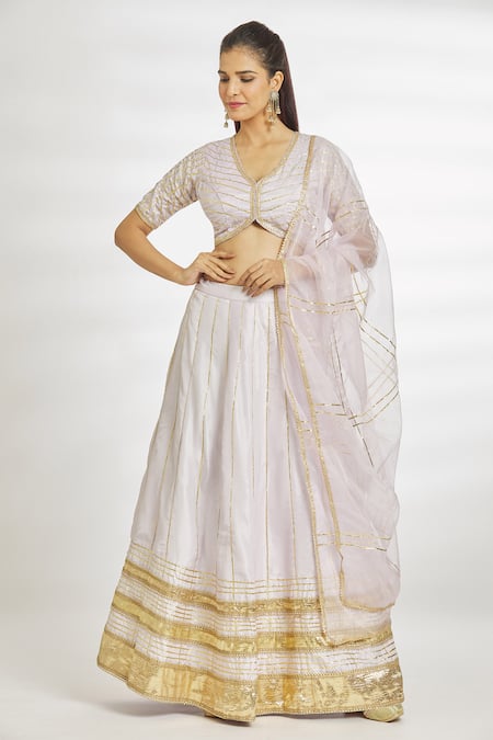 White Gota Work Lehenga Choli and White Gota Work Chaniya Choli Online  Shopping