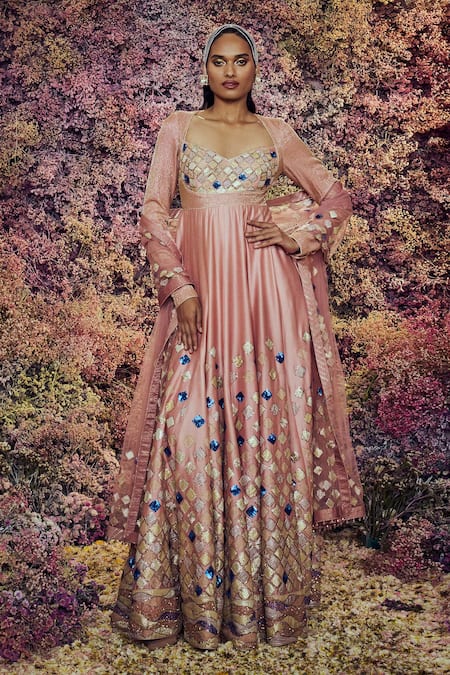 Shilpi Gupta Ishaya Embroidered Anarkali With Dupatta 