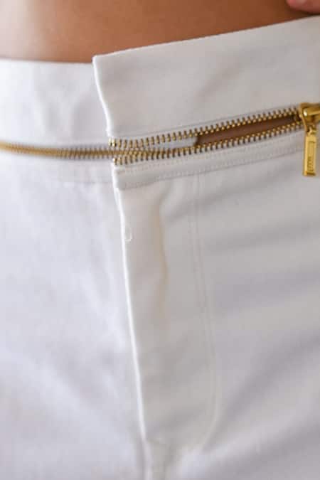 Buy_Style Junkiie_White Denim Ripped Jeans _Online_at_Aza_Fashions