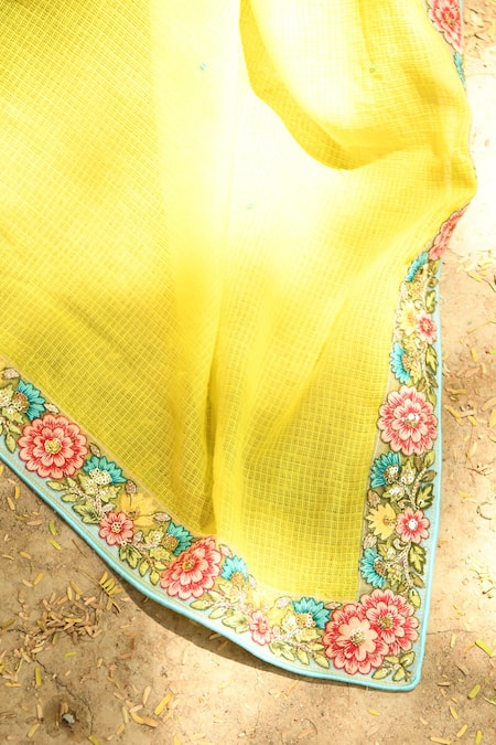 Buy NUHH Green Cotton Embroidery Keyhole Neck Joy Of The Sun Printed Kurta Pant Set Buy_NUHH_Green Cotton Embroidery Keyhole Neck Joy Of The Sun Printed Kurta Pant Set