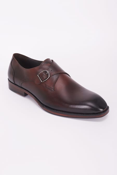Bubber Couture Monk Strap Leather Shoes 