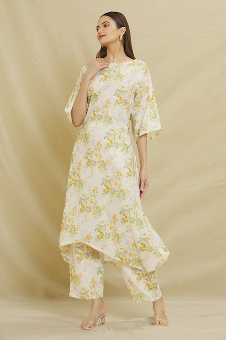 Samyukta Singhania Emma Floral Print Kurta & Pant Set 