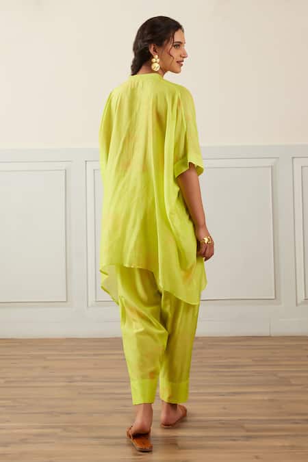 House Of Pink Floral Print Kaftan Shirt & Pant Co-ord Set 