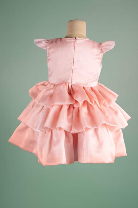 Ghar Ki Lakshmi Pink Frock dress Baby Girl - Pixie Threads Wrapped with  Magik Shop