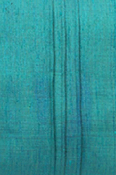 Perenne Design Handloom Silk Square Cushion Cover with Filler 