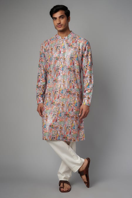 Rabani & Rakha Rajput Print Kurta Set 