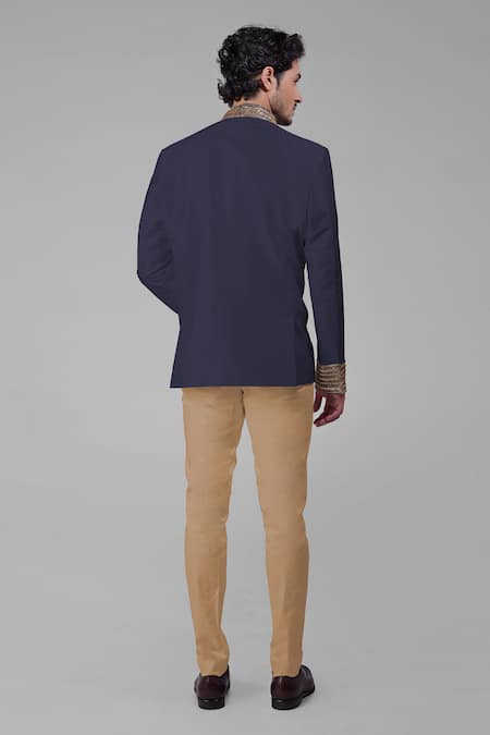 Talking Threads Silk Cutdana Embroidered Bandhgala Set 