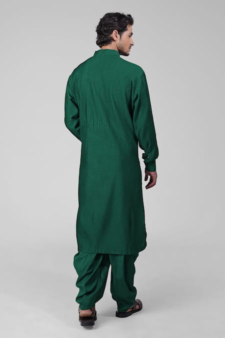 Talking Threads Silk Straight Kurta Salwar Set 