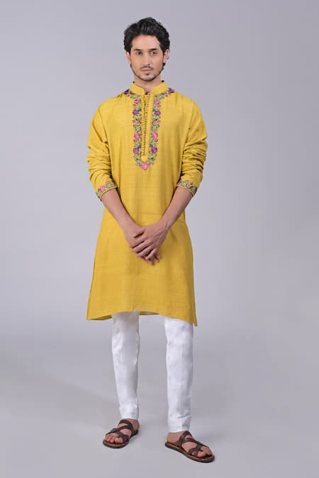 Talking Threads Floral Embroidered Kurta
