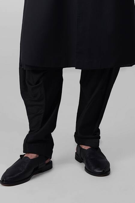 Buy Talking Threads Black Silk Straight Sherwani And Pathani Set Online at Aza Fashions Buy_Talking Threads_Black Silk Straight Sherwani And Pathani Set _Online_at_Aza_Fashions