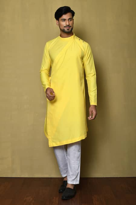 Arihant Rai Sinha Solid Asymmetric Kurta & Pant Set 