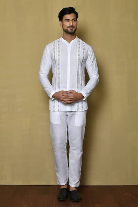 Arihant Rai Sinha Panelled Short Kurta & Pant Set 