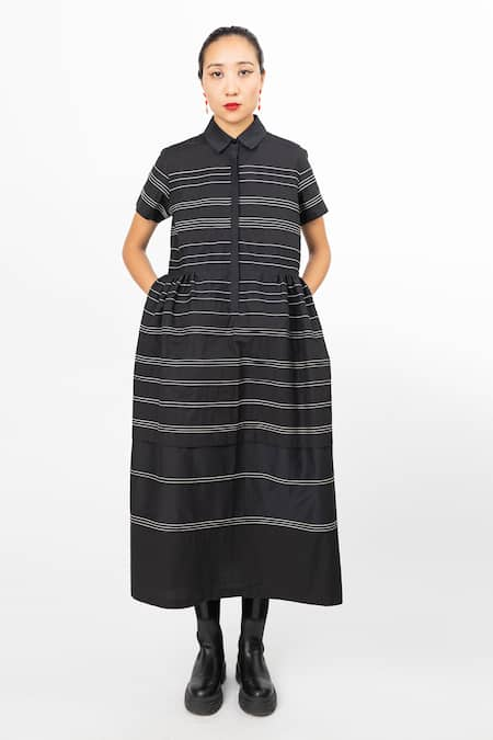 Leh Studios Trickle Micro Pleated Dress 