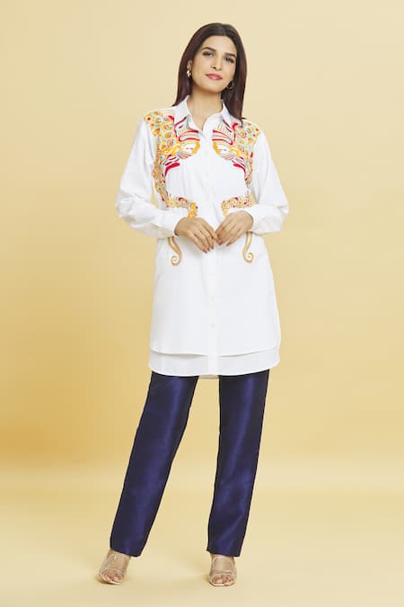 Aiman Octopus Embroidered Tunic 