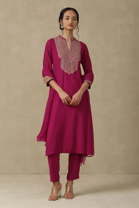 Aarke Ritu Kumar Embroidered Bodice Kurta Set 