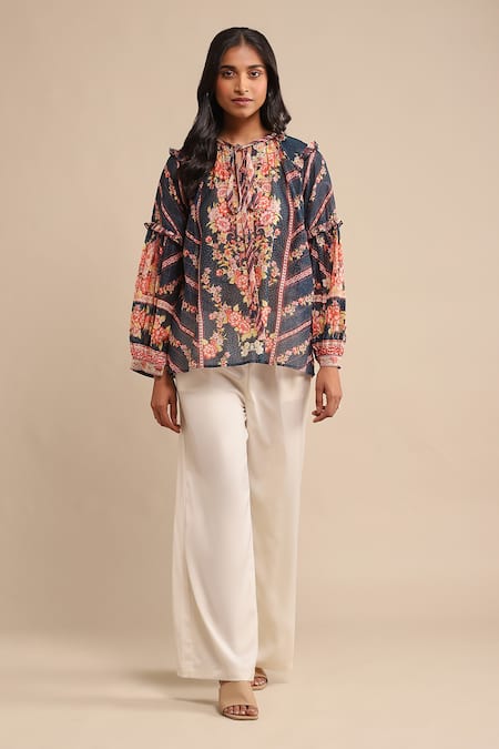 Ritu Kumar Floral Pattern Short Kurta 