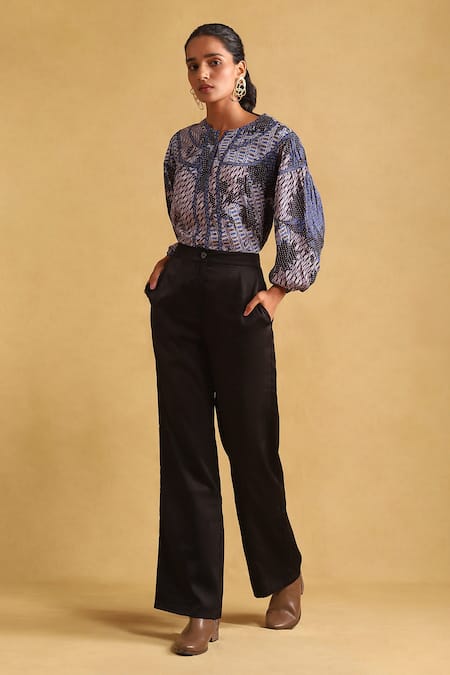 Ritu Kumar Plain Wide-Legged Trouser 