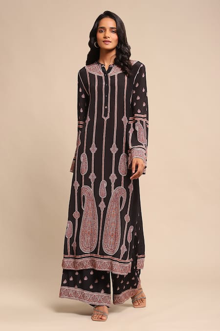 Ritu Kumar Paisley Print Kurta & Palazzo Set 