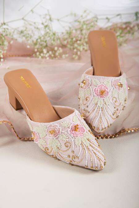 Urbansway Roseate Sequin Embellished Mules 