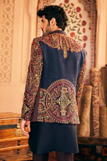 Asuka Sequin Embroidered Bandhgala Pant Set 