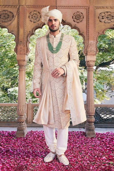 Asuka Pitta Embroidered Sherwani Churidar Set 